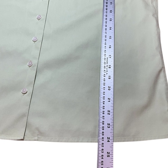TALBOTS 100% Cotton Wrinkle Resistant Button Front Shirt Turn Back Cuffs Sz 16 - Picture 7 of 9